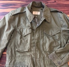 M-1951 Vintage 1955 US Army Vietnam Era Field Jacket Reg Small S 107 Olive Drab picture
