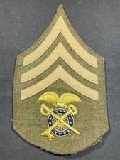 M1902 WW1 US Army Quartermaster Sergeant Patch Sleeve Rank Chevron BULLION picture