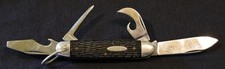 Vintage Etched Blade Ulster Trade Mark No. 114 Scout Knife - Made in USA picture