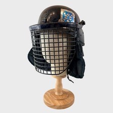 Vintage Korean Riot Helmet w/ 524th Military Intelligence Battalion Decals –... picture