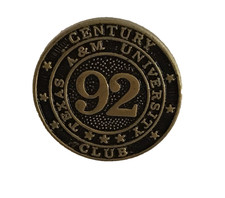 Texas A&M University 1992 Century Club Lapel Hat Pin Tie Tack Aggies Collectible picture