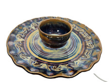 Greg Olson California Studio Pottery Chip Dip Server 13