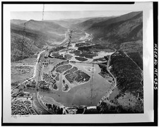 Milltown Dam Missoula County Montana 1930 aerial view Clark Fork River picture