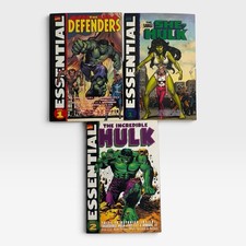 Marvel Essential Defenders Vol 1 She-Hulk Vol 1 Hulk Vol 2 1st Print TPB Lot picture