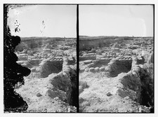 Photo:Beth Shemesh Israel Ruins Archaeological Site 1890s Stereograph picture