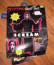 VTG 1997 Fun World Bleeding Ghost Face Mask Tubing Pump Only Scream Movie*Read* picture