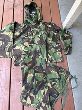 Vintage 1984 British Army NBC Suit Mk III Camo Smock & Trousers Set Medium DPM picture