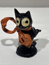 Antique 1925 Felix the Cat Lead Figurine Sullivan Vintage Hand Painted Embossed picture