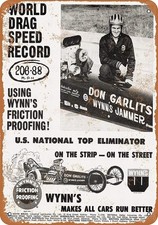Don Garlits World Drag Speed Record Tin Metal Signs Home Décor 8x12 picture