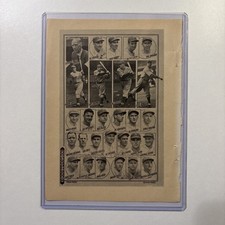 1940 Philadelphia Athletics Picture Connie Mack & Al Simmons Antique Baseball picture