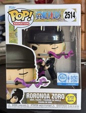 GITD Funko Pop One Piece: RORONOA ZORO #2514 GameStop (Exclusive) w/Protector picture