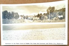 Kodak Real Photo RPPC Idaho City ID Main Street Entrance Lowman Highway Unposted picture