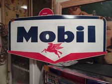 Vtg Large Mobil Mobilgas Pegasus Gasoline Service Station 30