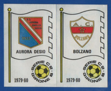 FIGURINE FOOTBALLERS PANINI 1979/80 N.546 SCUDETTO A. DESIO BOLZANO REC/REMOVED picture