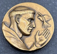VTG 1986 Saint Francis Cathedral Santa Fe New Mexico Maco Bronze Medal picture
