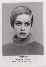 1967 Press Photo Fashion Model Twiggy picture