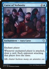 Curse of Verbosity [Commander 2017] Magic MTG picture