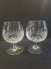 A Pair Of 2 Crystal Signed Waterford Brandy Snifters picture