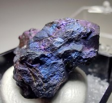Chalcocite crystal specimen, iridescent. Flambeau Mine, Wisconsin. 3 cm. picture