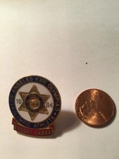 1984 LASD LOS ANGELES SHERIFF OFFICIAL USA ESCORT CADRE PIN picture