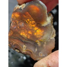 Fire Agate Semi Polished Specimen (106.8 Carots) picture