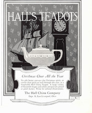 Hall’s Teapots Hall China East Liverpool Ohio Christmas Vtg 5