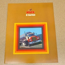 1970's MACK Trucks R Series Vintage Semi Truck Dealer Sales Brochure mint picture