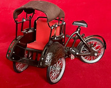 Handmade INDONESIAN TRADITIONAL TRANSPORTATION BECAK METAL ASIAN HOME DECOR 11