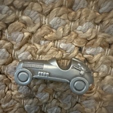 Monopoly Pewter Race Car Token 1998 Hasbro W.T. Wilson USA Desk Collectible picture