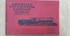 ARTICULATED COMPOUND LOCOMOTIVES, AMERICAN LOCOMOTIVE COMPANY.PAMPHLET NO. 10034 picture