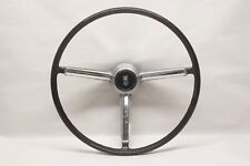 Original 1967 Chevrolet Chevy II Nova Black Steering Wheel w/ Chrome Horn Button picture