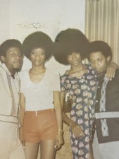 1970s African American Group Photo Big Afros Mark Debra Jimmy Ann picture