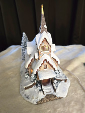 Vintage Hawthorne Village Thomas Kinkade Light of Hope Church House Christmas  picture
