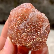 1pc Sun Stone Crystal Natural Raw Stone Reiki Healing Crystal Home Gift picture