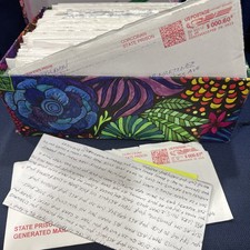 Large Lot Ephemera Lot Mail Jail Prison Inmate Poetry Love Letters Chicano picture