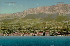 Vintage Kaštel Gomilica Croatia Postcard C. Abbadessa Coastal Art picture