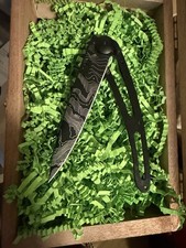 Deejo 37g Naked Pocket Knife - Matte Black Topography Laser Etched Frame Lock picture