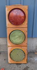 Vintage Durasig Eagle 42x14 Inch 3 Light Intersection Traffic Light picture
