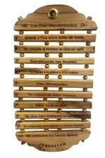 Olive Wood 10 Commandments Spanish from Bethlehem 9
