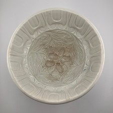 Antique Victorian English Ironstone Jelly Mold / Pudding Mold Round Berries picture