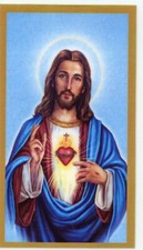 Twelve Promises of Sacred Heart 4 U- Laminated  Holy Cards.  QUANTITY 25 CARDS picture