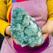 4.92 LB Large Natural Green Fluorite Crystal Cluster Healing Specimen 4134 picture