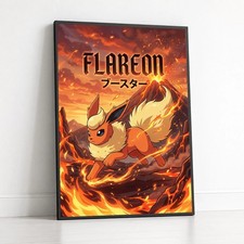 Poster Pokemon - Flareon Ultra-HD Art Print picture