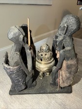 Vintage Antique Wood Carved African Makonde Kenya JUJU WITCH Art Medicine Men picture
