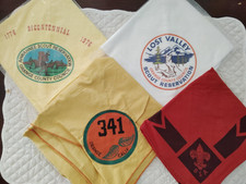 4 Vintage Boy Scout Neckerchief Lot ~ 2 New picture