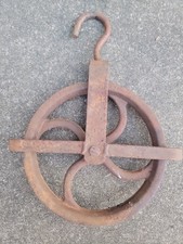Antique vintage Durbin-Durco Cast Iron Hoist/Well Pulley Wheel St.Louis MO picture