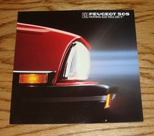 Original 1988 Peugeot 505 Sales Brochure 88 Sedan Turbo Wagon picture