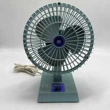 BLUE RETRO FAN VINTAGE LAKEWOOD TABLE DESK FAN 2 SPEED  11