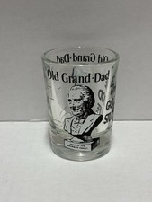 Old Grand-Dad Bourbon 2 oz Measuring Shot Glass The Good Stuff Barware Vintage picture