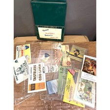 Vintage Ephemera Binder Lot 1900s-1950s Advertising Blotters OshKosh Railroad picture